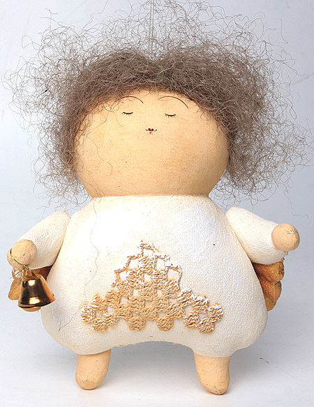 Авторская ёлочная игрушка "Ангел-соня" - Ручная работа и придает им особенное очарование инфо 3159j.