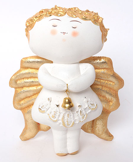 Авторская игрушка "Ангел золотистый" - Ручная работа и придает им особенное очарование инфо 6169j.