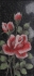 Картина из камня "Розовый куст" Лабрадорит, корнеол, хромдиопсит, нефрит - Ручная работа (в зависимости от наличия камня) инфо 6398j.