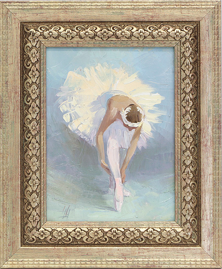 "Балерина" (Холст, масло - 13,5 х 18,5 см) Санкт-Петербургском художественном институте им инфо 6481j.