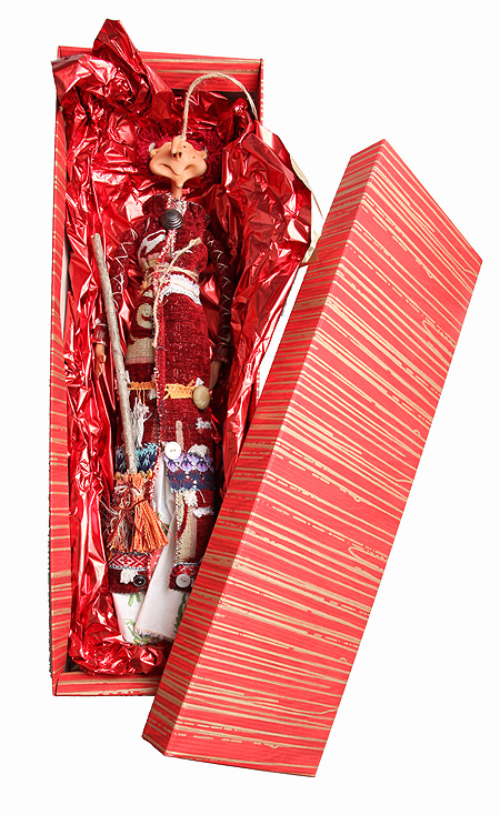 Кукла интерьерная "Баба-Яга" - Авторская работа представлена веселой и привлекательной женщиной инфо 581b.