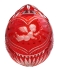 Яйцо "Стрелы Амура" (Стекло с рубиновым нацветом, гравировка - Ручная авторская работа) диаметр 8 см Сохранность отличная инфо 754b.
