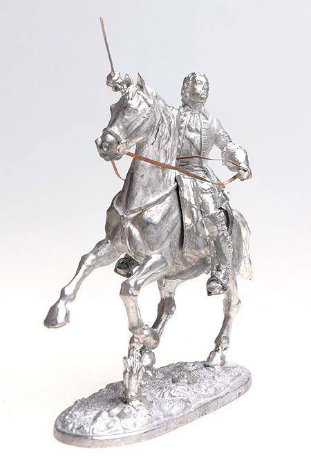 Рядовой гвардейского конно-егерского полка, 1812 год Оловянная миниатюра Авторское литье Авторская работа Мастерская "Чекан" 2009 г инфо 13360k.