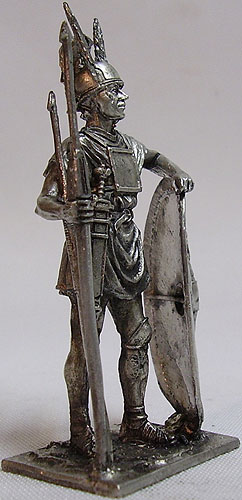 Гастат 3-я Македонская война 164 г до н э Рим Оловянная миниатюра Авторское литье Авторская работа Мастерская "Чекан" 2008 г инфо 13383k.