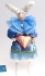 Авторская кукла "Зайка с сердечком" (Папье-маше, цернит, текстиль) Ручная работа авторское название куклы, автор, материалы инфо 5266b.