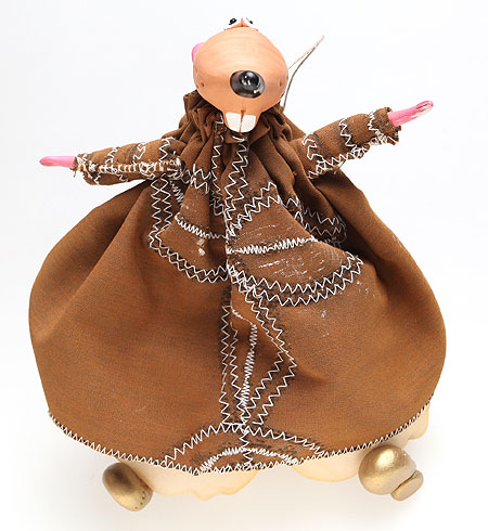 Авторская подвесная игрушка "Крыс" Керамика, текстиль Ручная работа и знакомых Автор Надежда Сайко инфо 5285b.