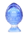 Яйцо "Пасхальное" (Кобальтовое стекло, гравировка - Ручная авторская работа) диаметр 8 см Сохранность отличная инфо 2738a.