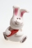 Статуэтка "Белый зайчик с морковкой" (Керамика, роспись) Авторская работа начала увлекаться звериной тематикой инфо 3289a.