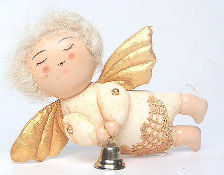 Авторская ёлочная игрушка "Ангел-мотылек" - Ручная работа и придает им особенное очарование инфо 3155e.