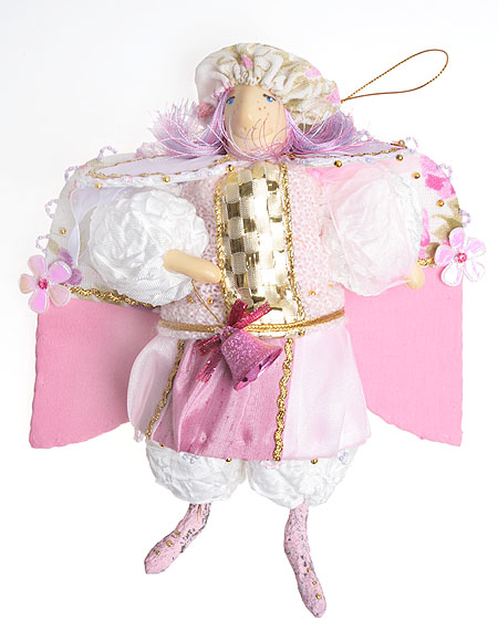 Авторская кукла "Ангел" Ручная работа название куклы, тираж, материалы, автор инфо 4929e.