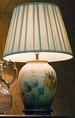 Дизайнерская лампа "Королевский рябчик" Стекло, роспись Авторская работа лампа индивидуально выдувается и инфо 11459e.