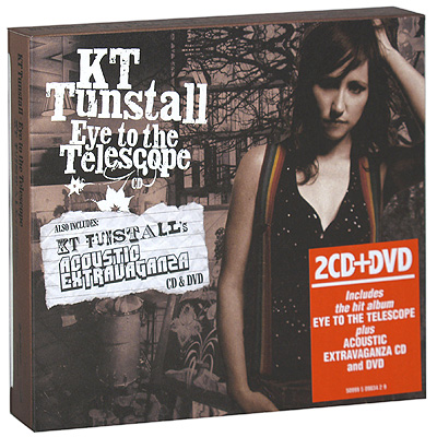 KT Tunstall Eye To The Telescope (2 CD + DVD) Формат: 2 CD + DVD (DigiPack) Дистрибьюторы: Gala Records, EMI Records Ltd Лицензионные товары Характеристики аудионосителей 2008 г Сборник: Импортное издание инфо 2494f.